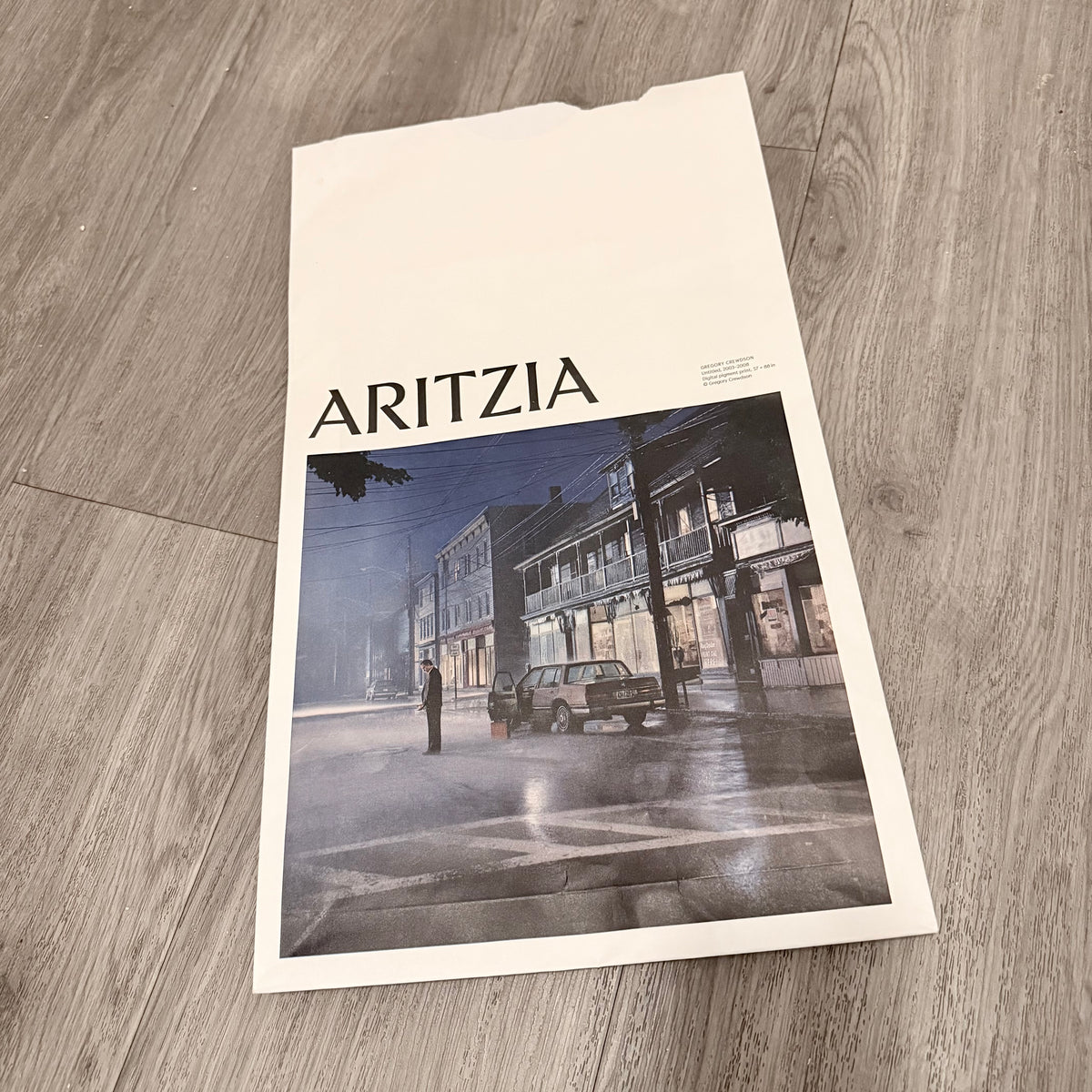 ARITZIA Shopping Gift Bag + Original Tissue 13.75x10.40x2.25 inches