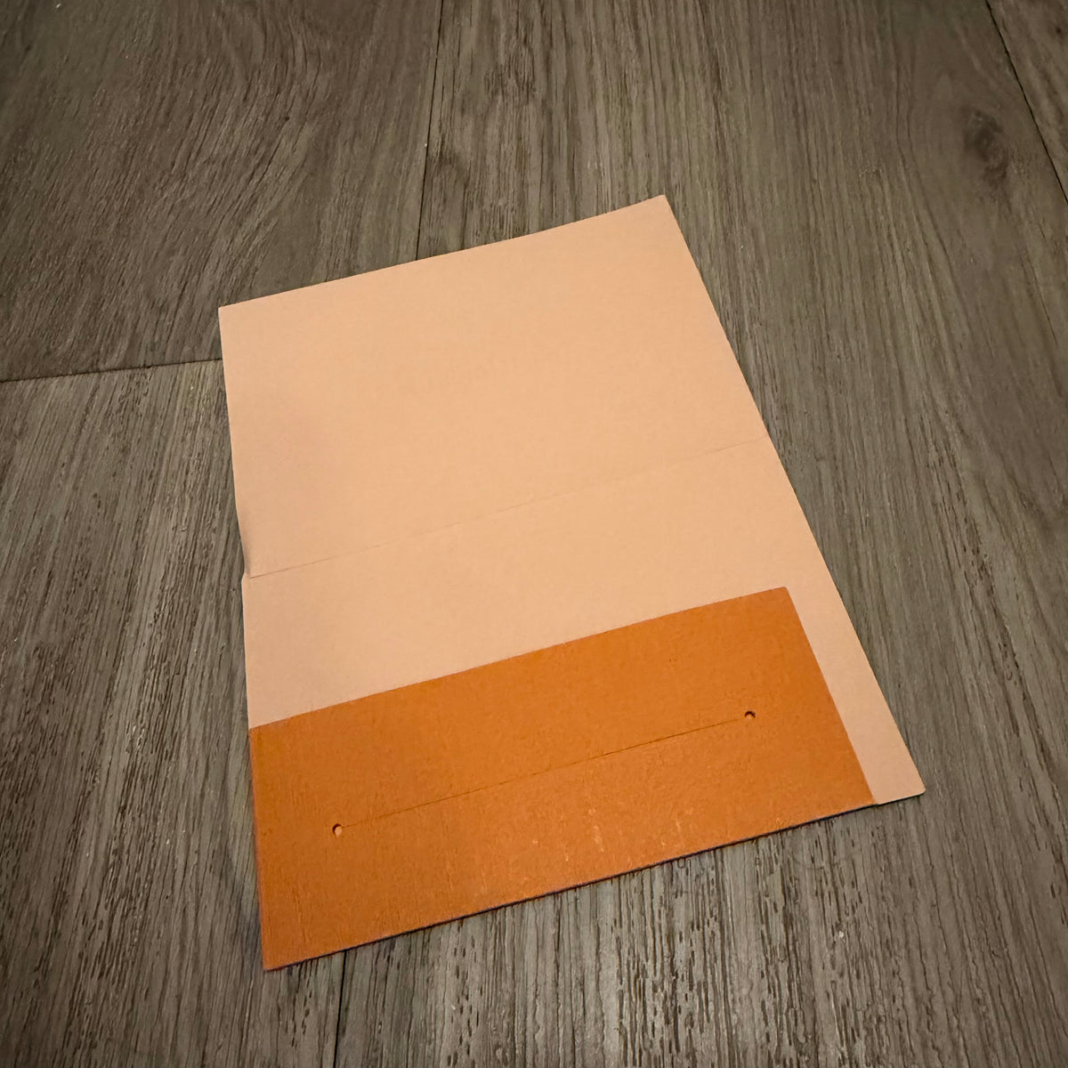LOUIS VUITTON Orange Matte Paper Shopping Gift Bag 8.30x5.90x3” + Receipt Holder
