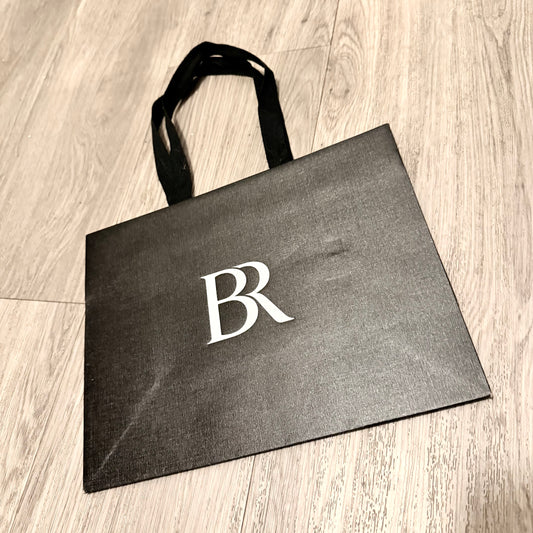 BANANA REPUBLIC Black Shopping Gift Bag 11.5x9x5 inches
