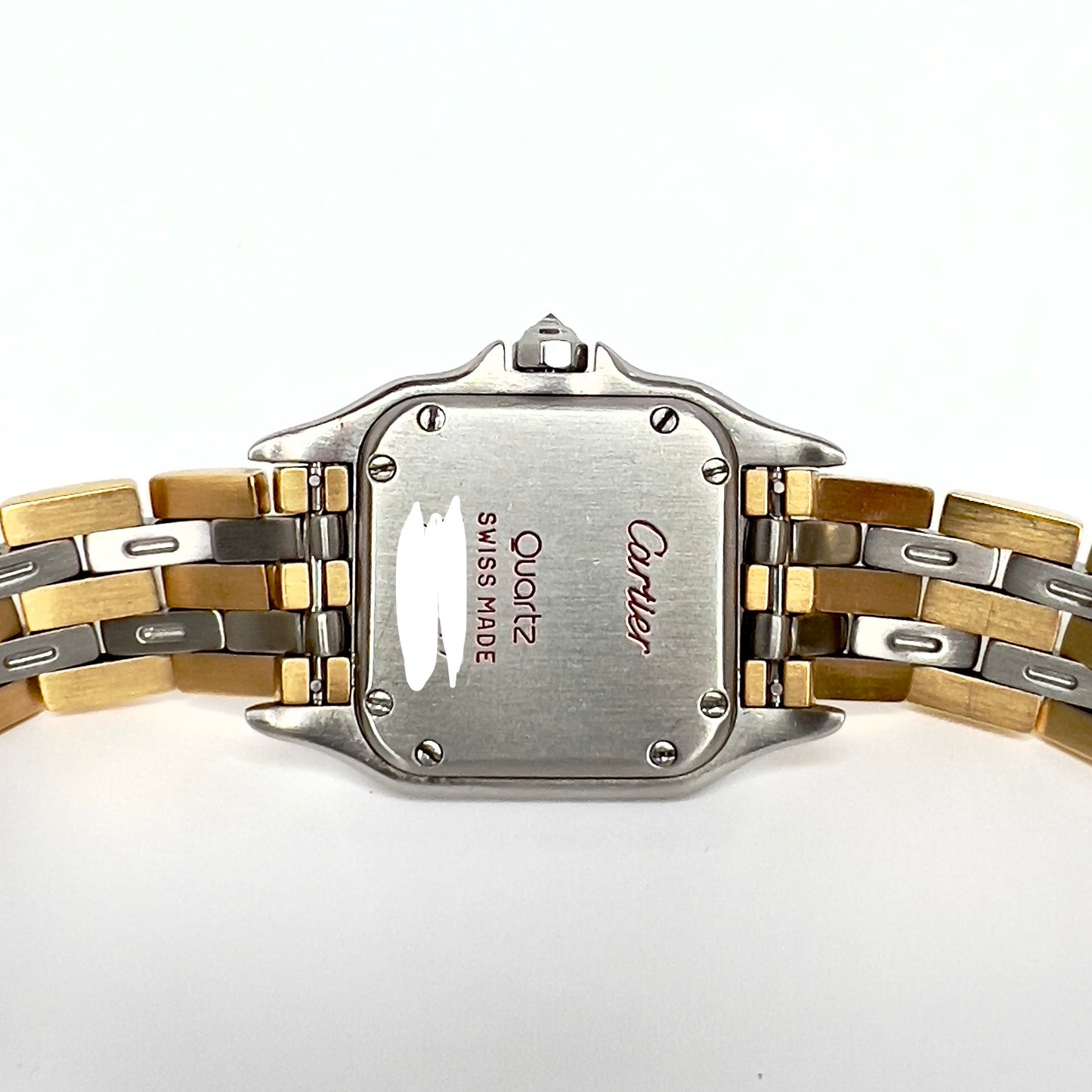 CARTIER PANTHERE 23mm Quartz 3 Row Gold 1TCW DIAMOND Watch