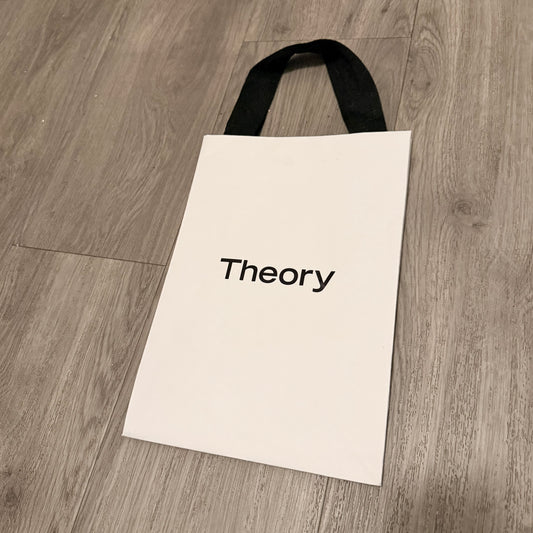 THEORY Shopping Gift Bag 11.5x8x4 inches
