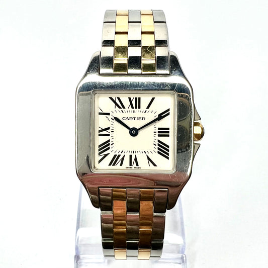 CARTIER SANTOS DEMOISELLE 2701 Quartz 26mm 2 Tone Watch