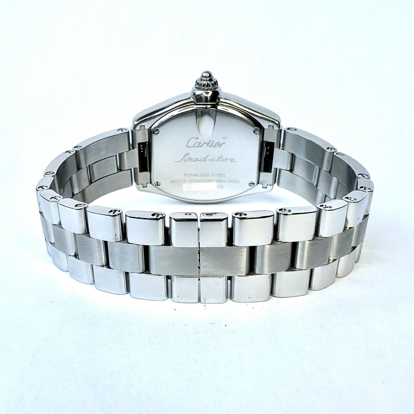 CARTIER ROADSTER Quartz 31mm Steel 2.2TCW Diamond Watch