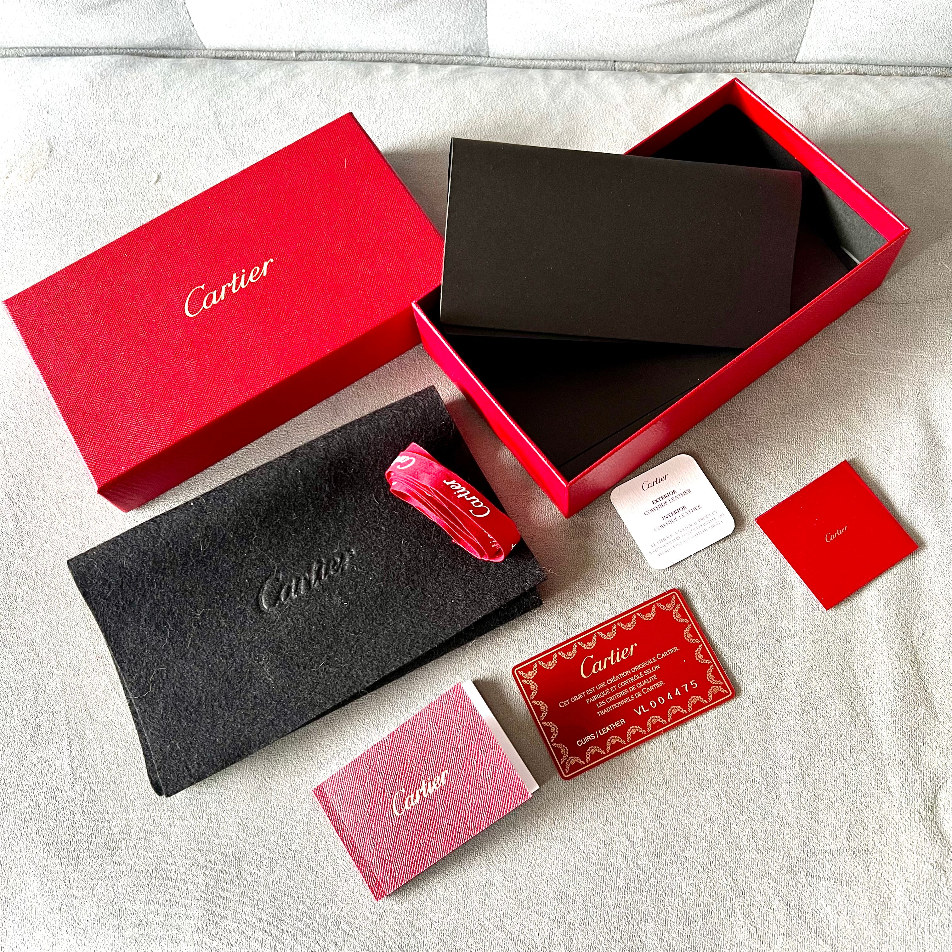 CARTIER Wallet Box Pouch Booklets Filled Certificate