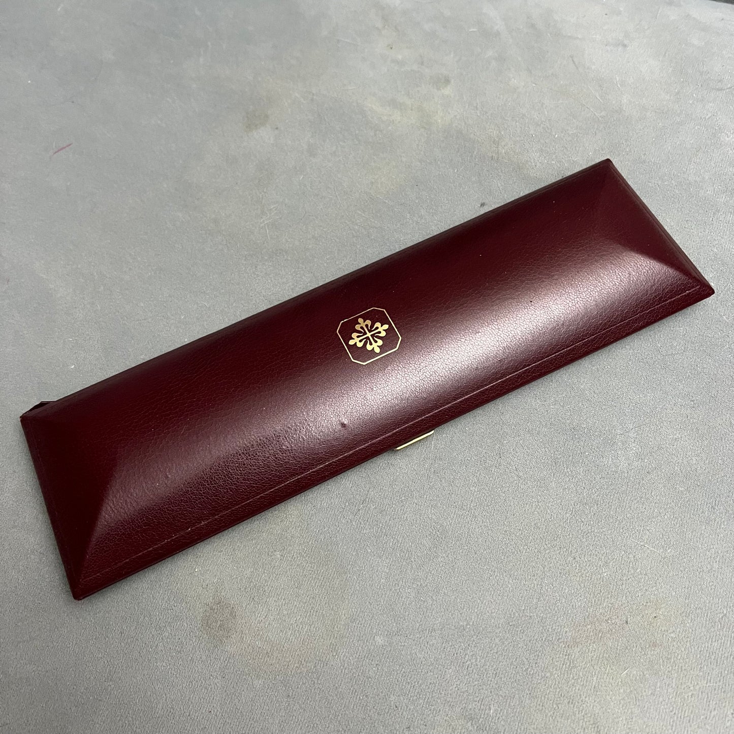 PATEK PHILIPPE Burgundy Box + Outer Box 10.60x3.30x1.25 inches