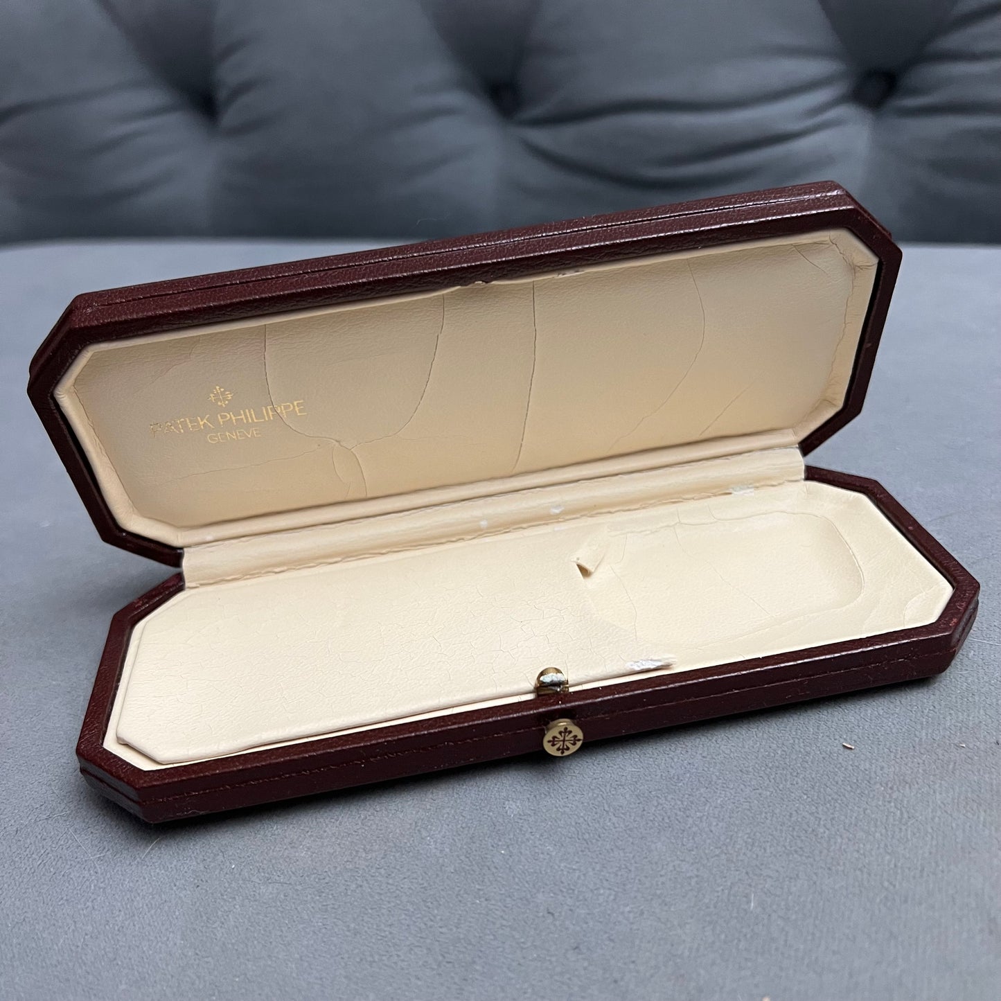 PATEK PHILIPPE Burgundy Box + Outer Box 7x3.10x1.25 inches