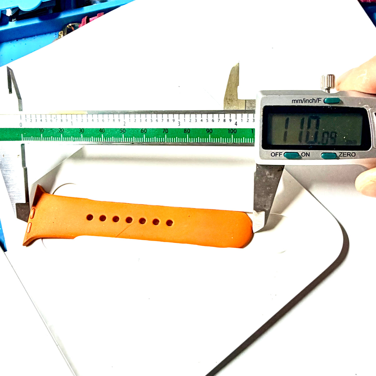 New HERMES Orange Rubber Band Strap 31.5/20mm in Packaging
