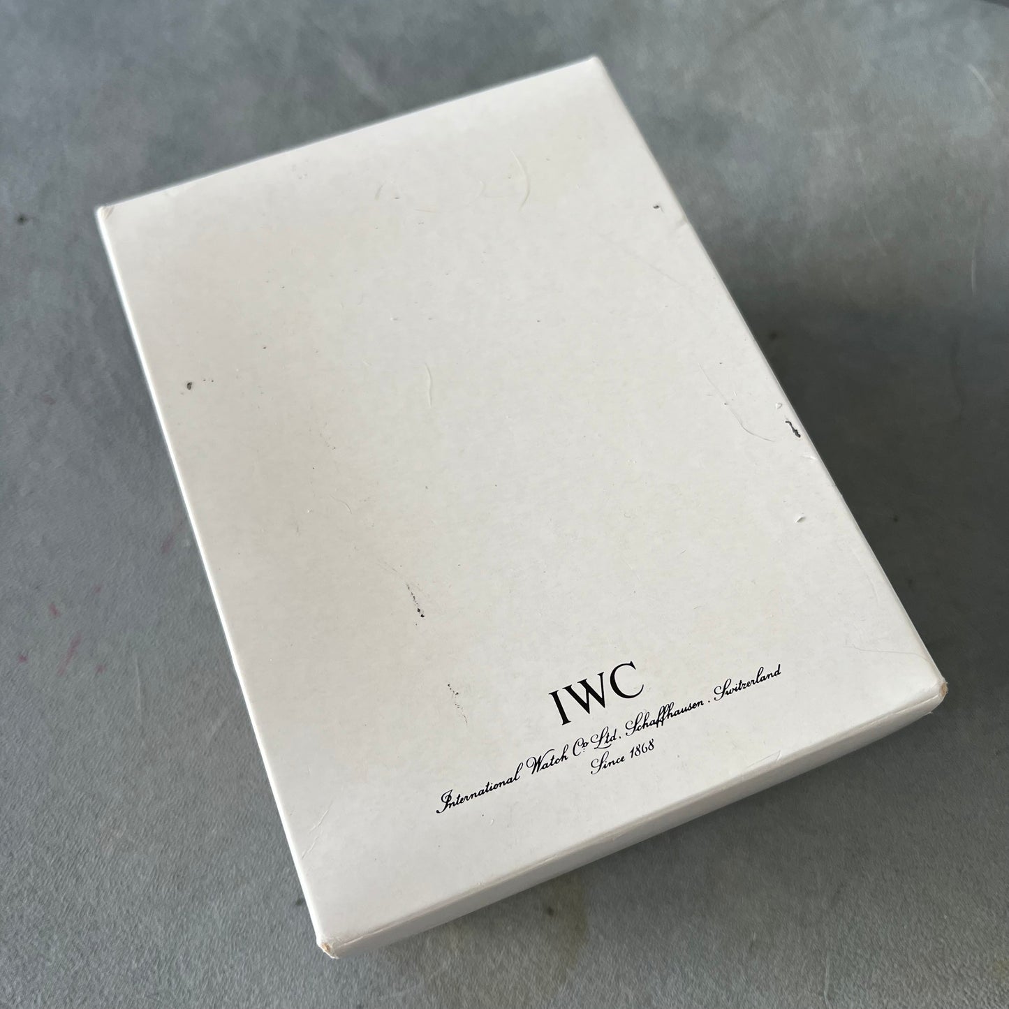 IWC Box + Outer Box 6.40x4.75x3.60 inches