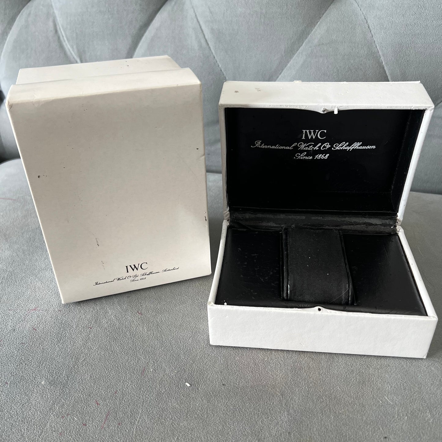 IWC Box + Outer Box 6.40x4.75x3.60 inches