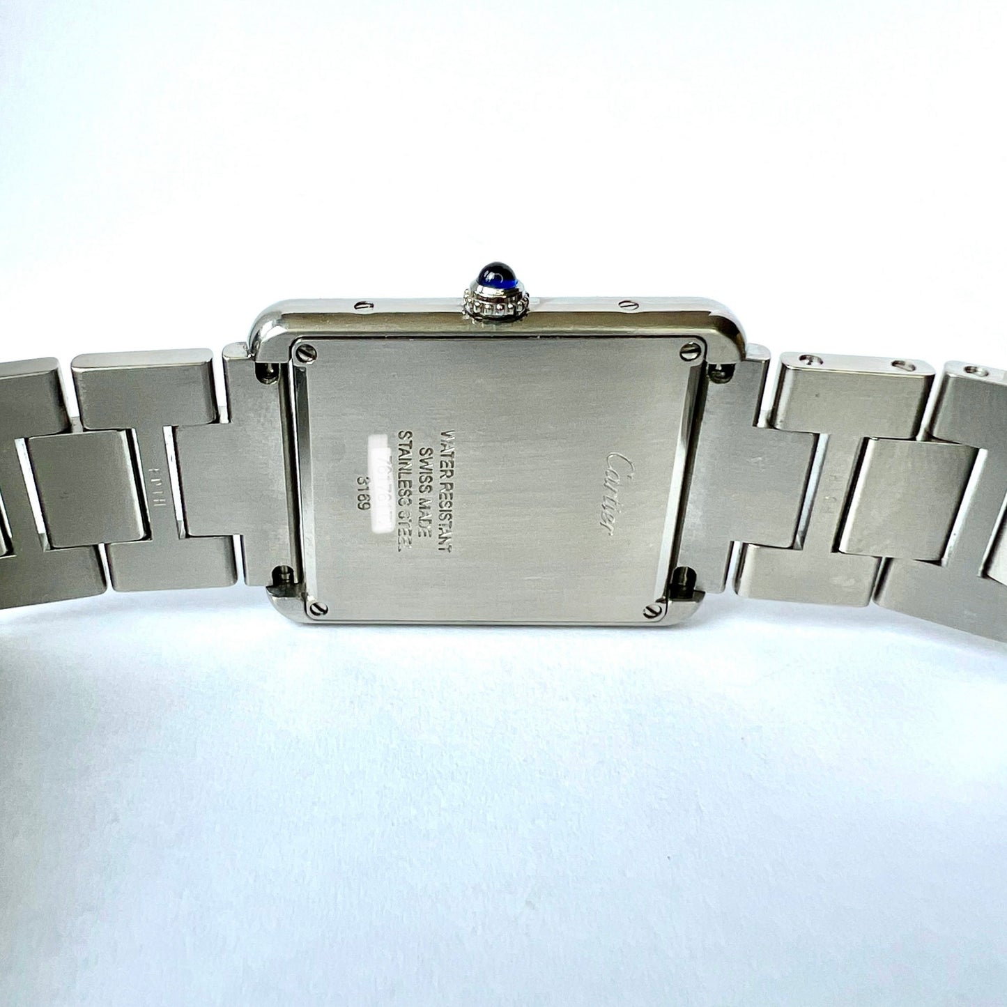 CARTIER TANK SOLO Quartz 27mm Steel 0.75TCW DIAMOND Watch