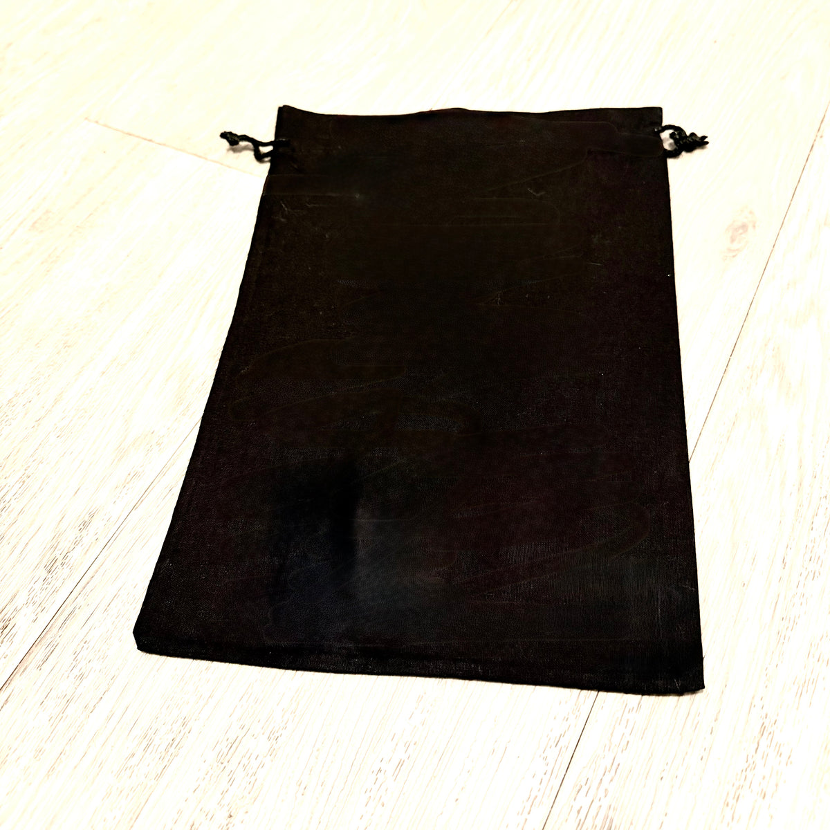 VIX Paulahermanny Signature Collection Cotton Black Gold Logo Drawstring Dust Bag 11x7.70”