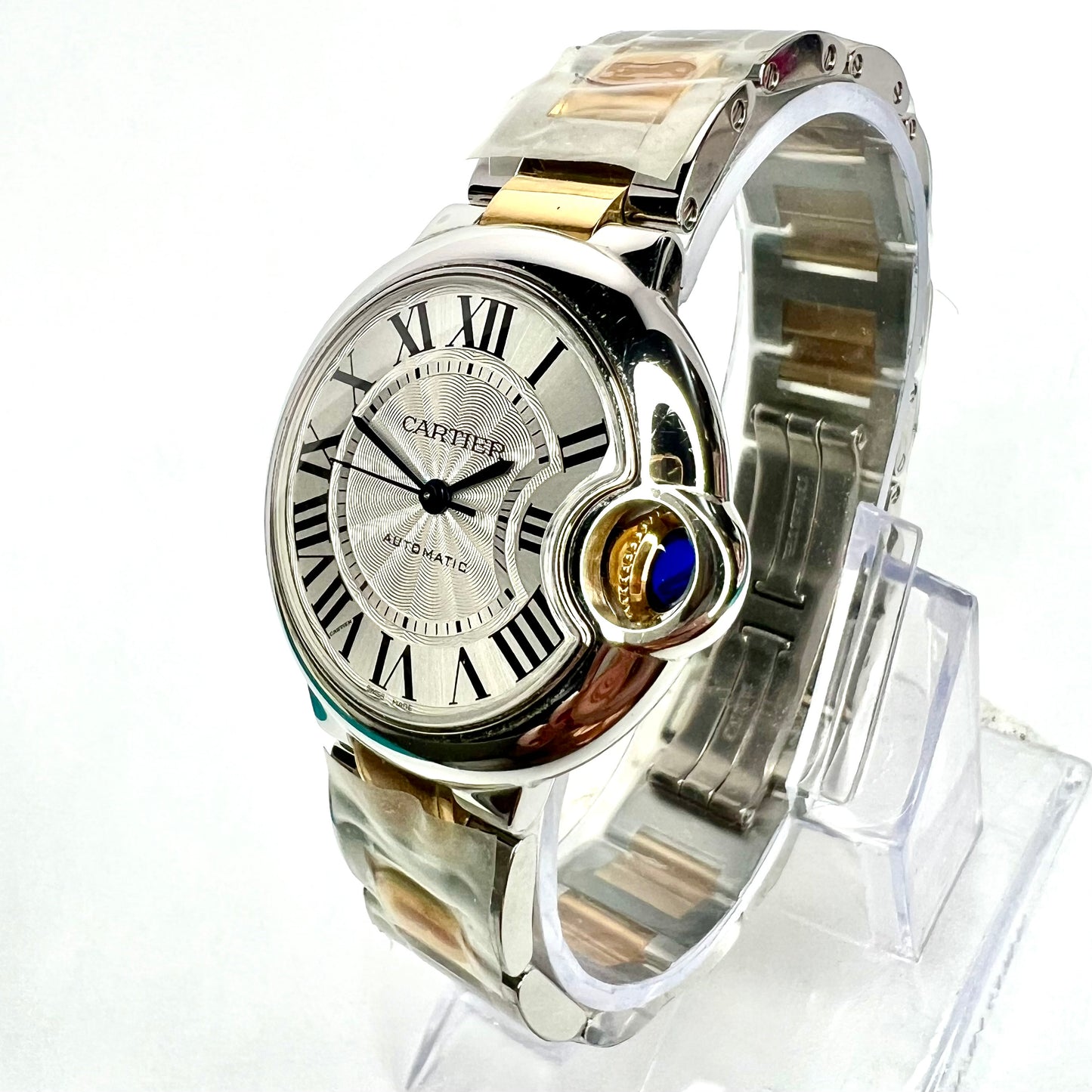 NEW CARTIER BALLON BLEU 33mm Automatic 2 Tone Watch