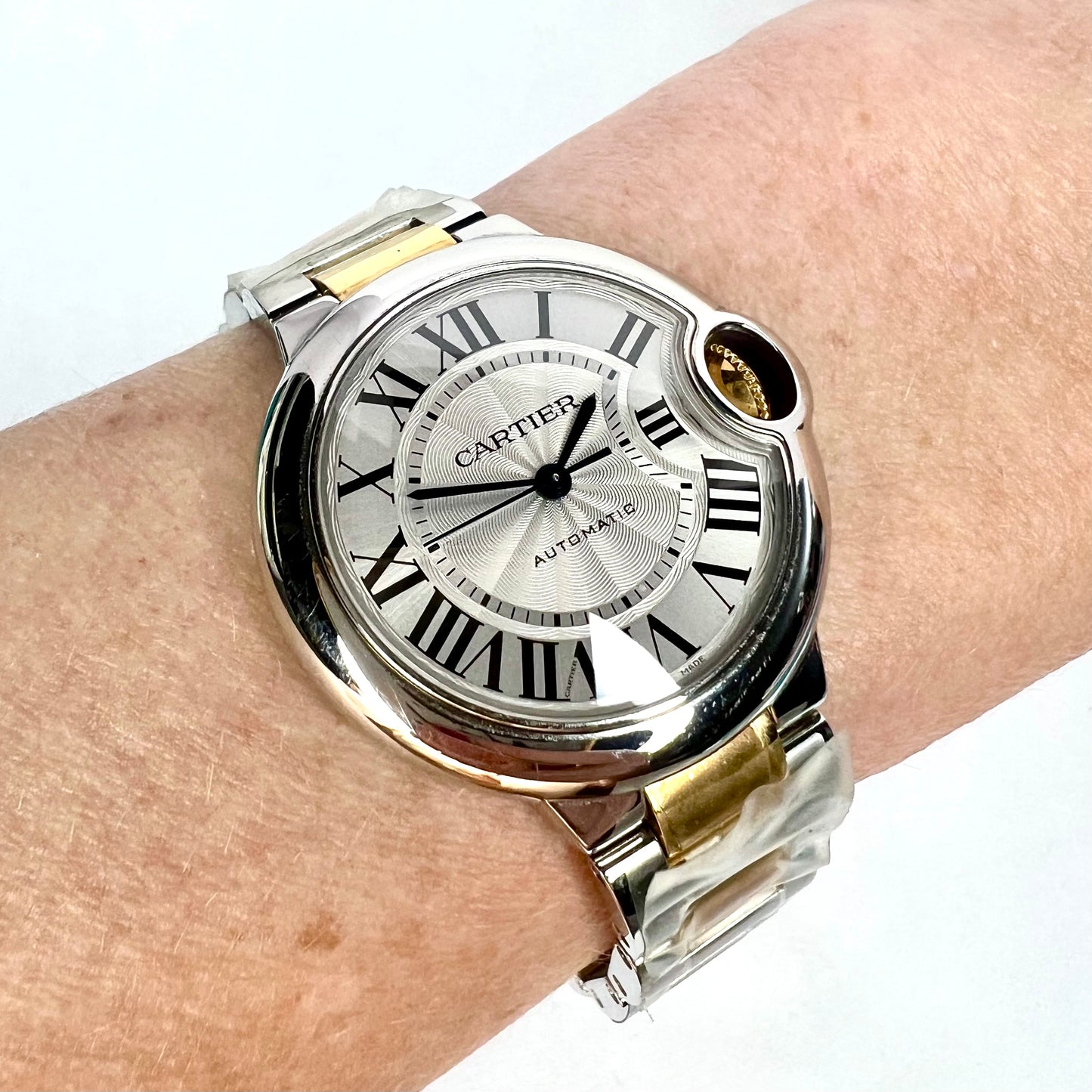 NEW CARTIER BALLON BLEU 33mm Automatic 2 Tone Watch