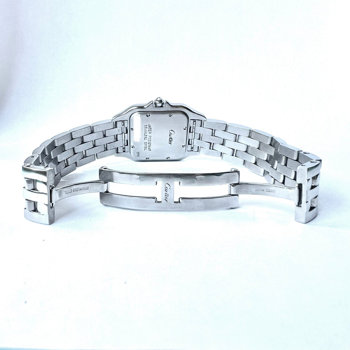 CARTIER PANTHERE 27mm Steel 1.40TCW Diamond Watch NEW Model