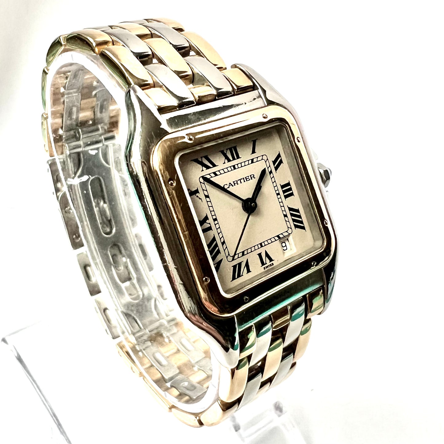 CARTIER PANTHERE Quartz 27mm 3 Row Gold Watch