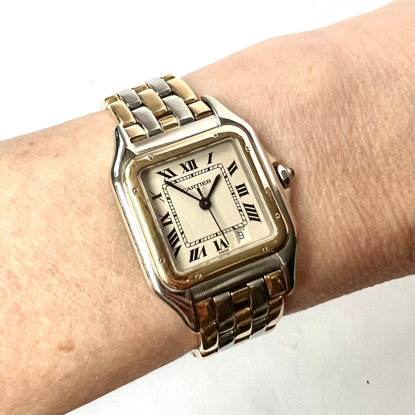 CARTIER PANTHERE Quartz 27mm 3 Row Gold Watch