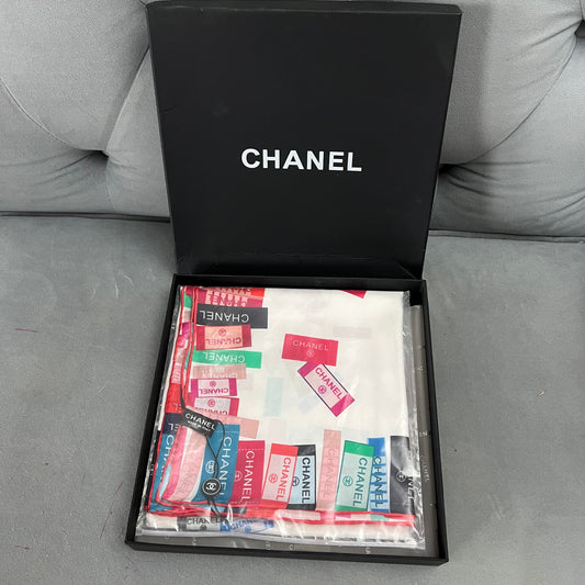 Authentic NEW CHANEL 100% Silk Scarf Regular Size in Box with Certificate