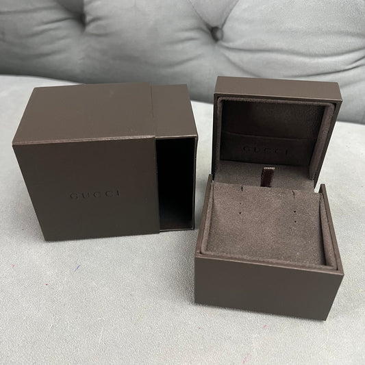 GUCCI Earrings/Necklace/Chain Box + Outer Box 3.20x3.10x2.60 inches
