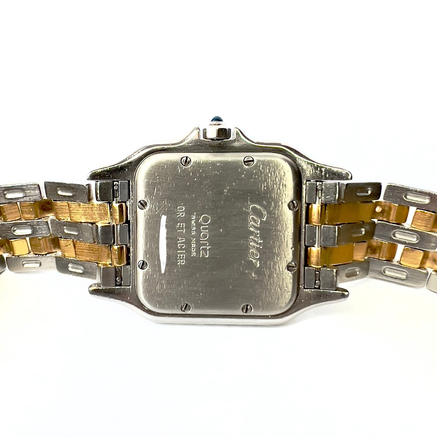 CARTIER PANTHERE 27mm 2 Row Gold Quartz 3.7TCW DIAMOND Watch