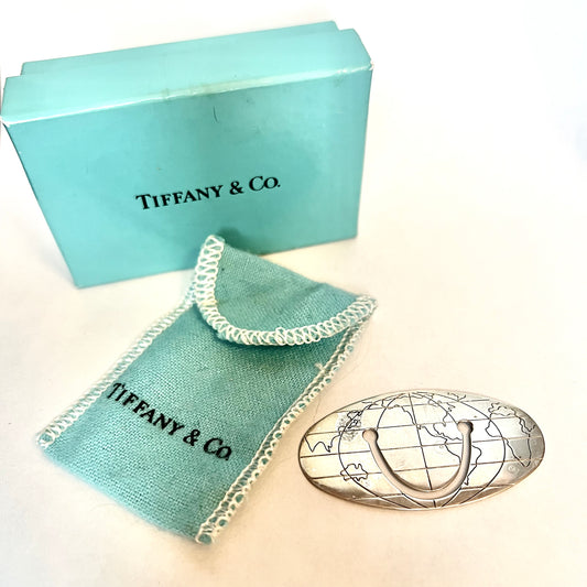 TIFFANY & CO. 925 Sterling Silver Book Page Holder Size 52.9x28.4mm