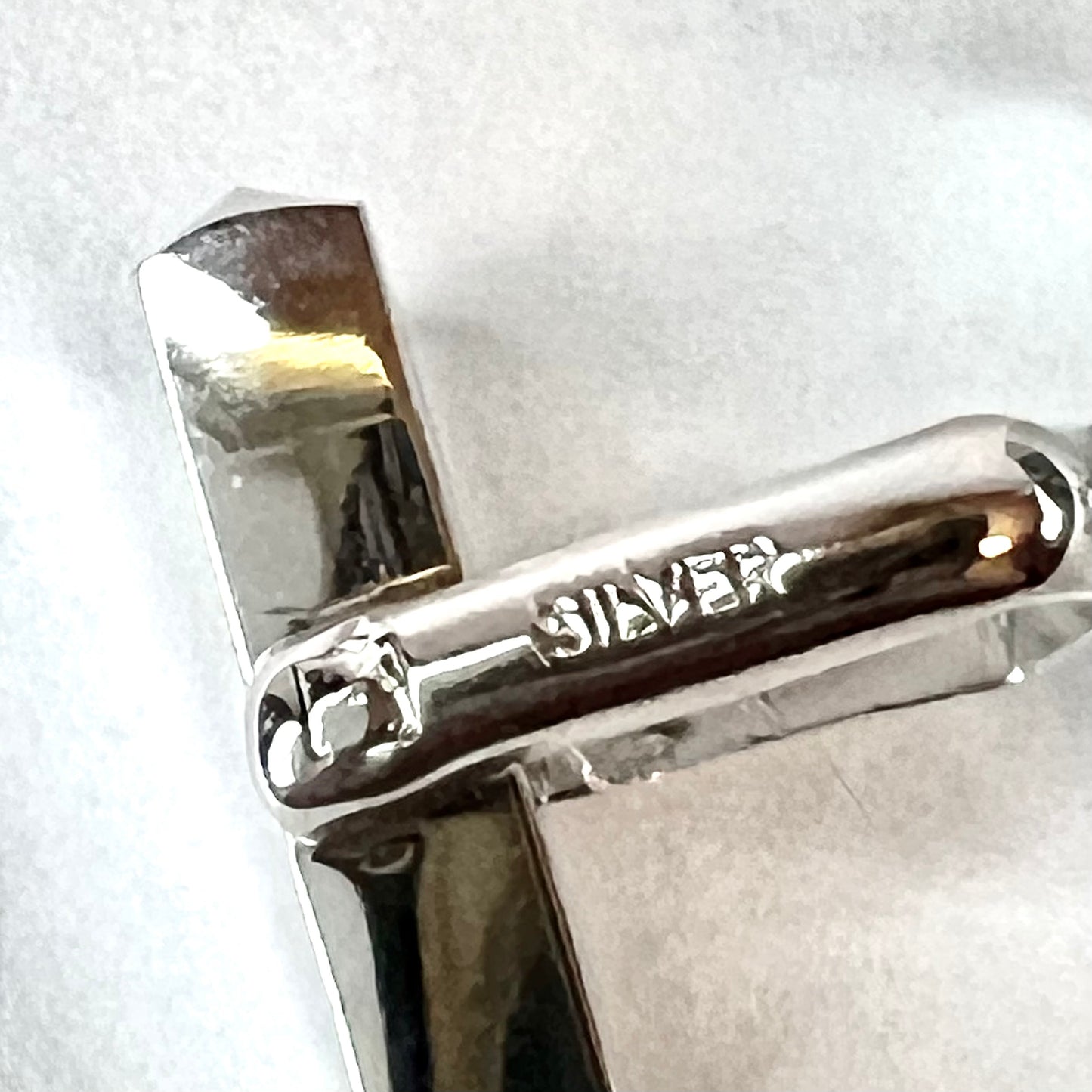 Sterling Silver CUFFLINKS and TIE BAR 20.35G