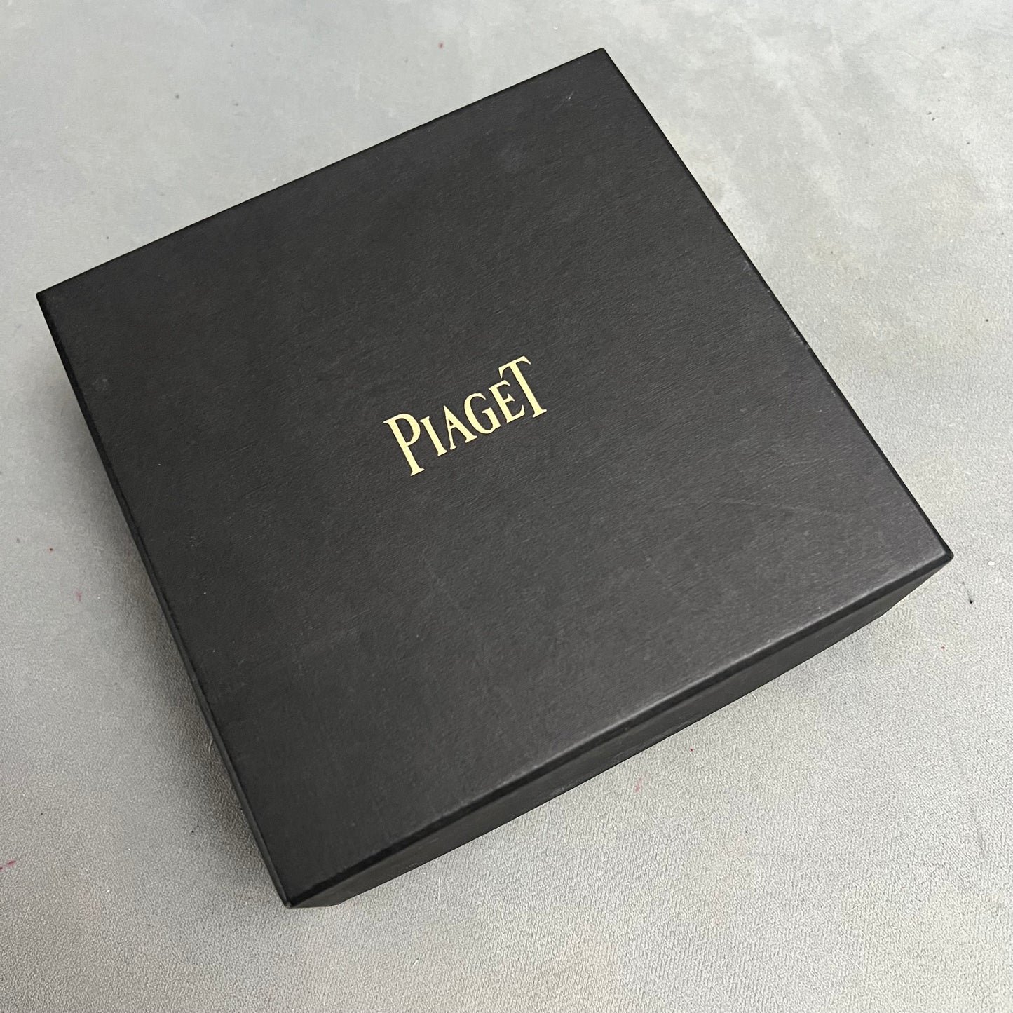 PIAGET Black Necklace Box + Outer Box 6x6x2.25 inches