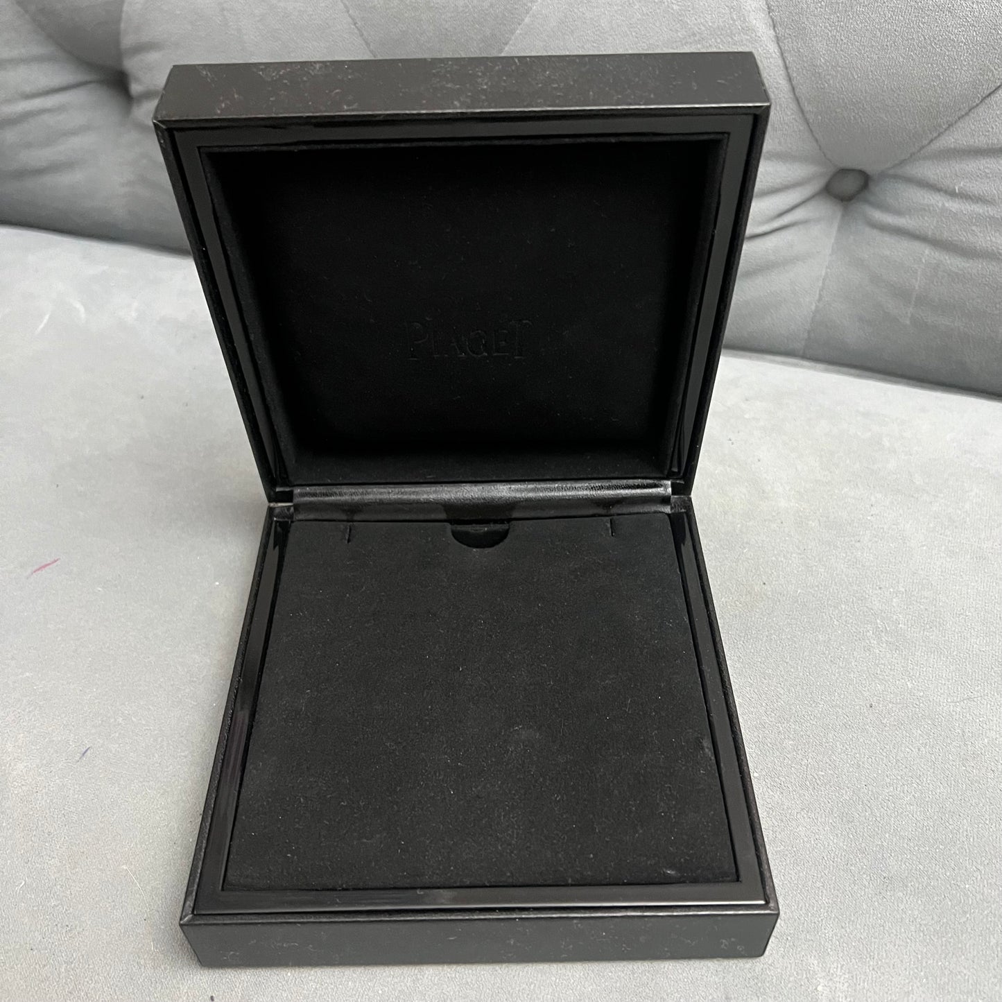 PIAGET Black Necklace Box + Outer Box 6x6x2.25 inches