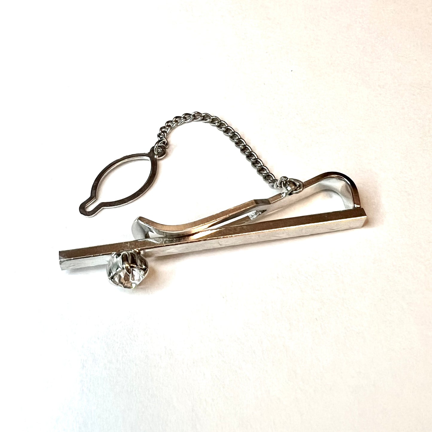 Sterling Silver TIE BAR with Stud 4.09g