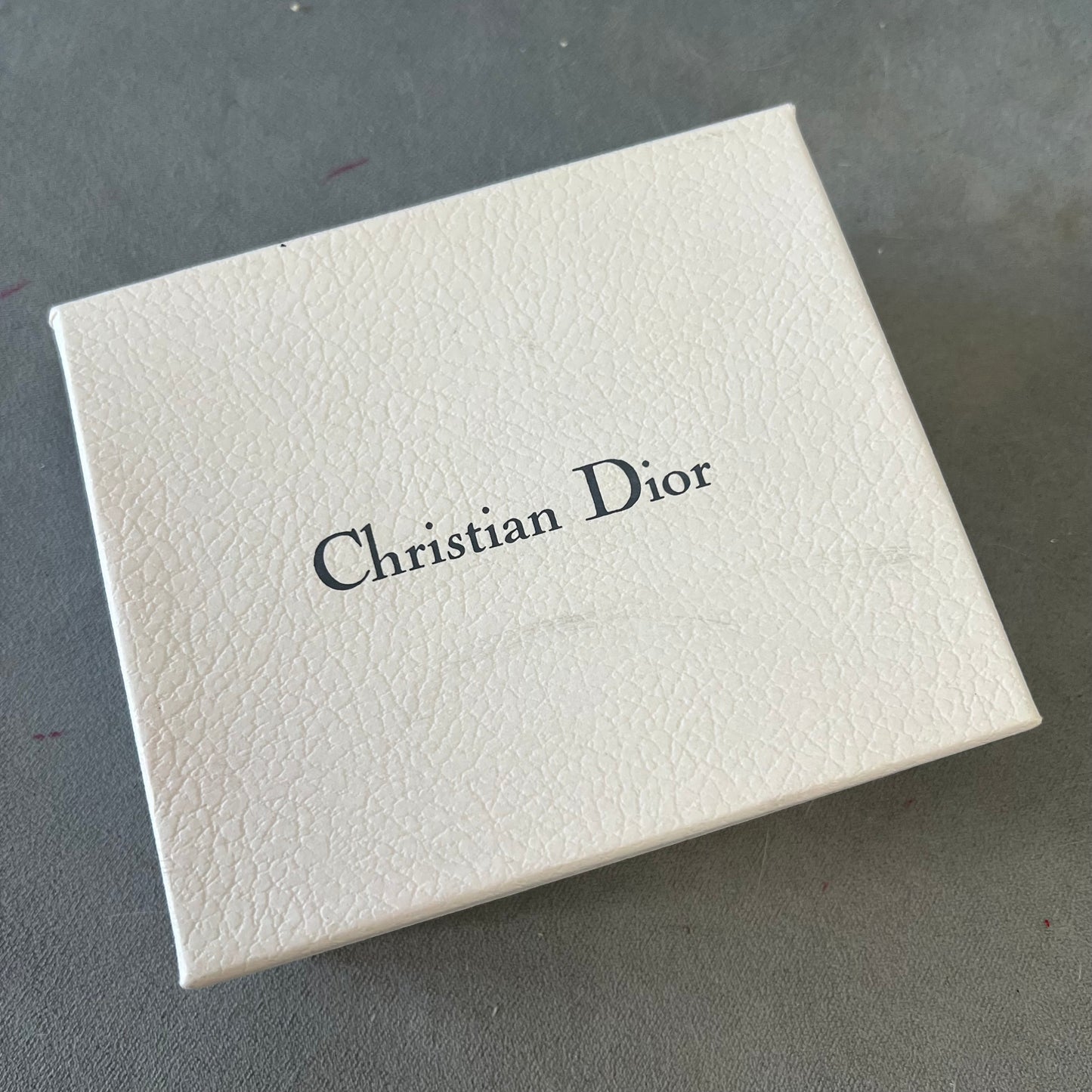 CHRISTIAN DIOR Goods Box 5.60x4.75x1.90 inches + Pouch + Tissue Paper + Filled Certificate
