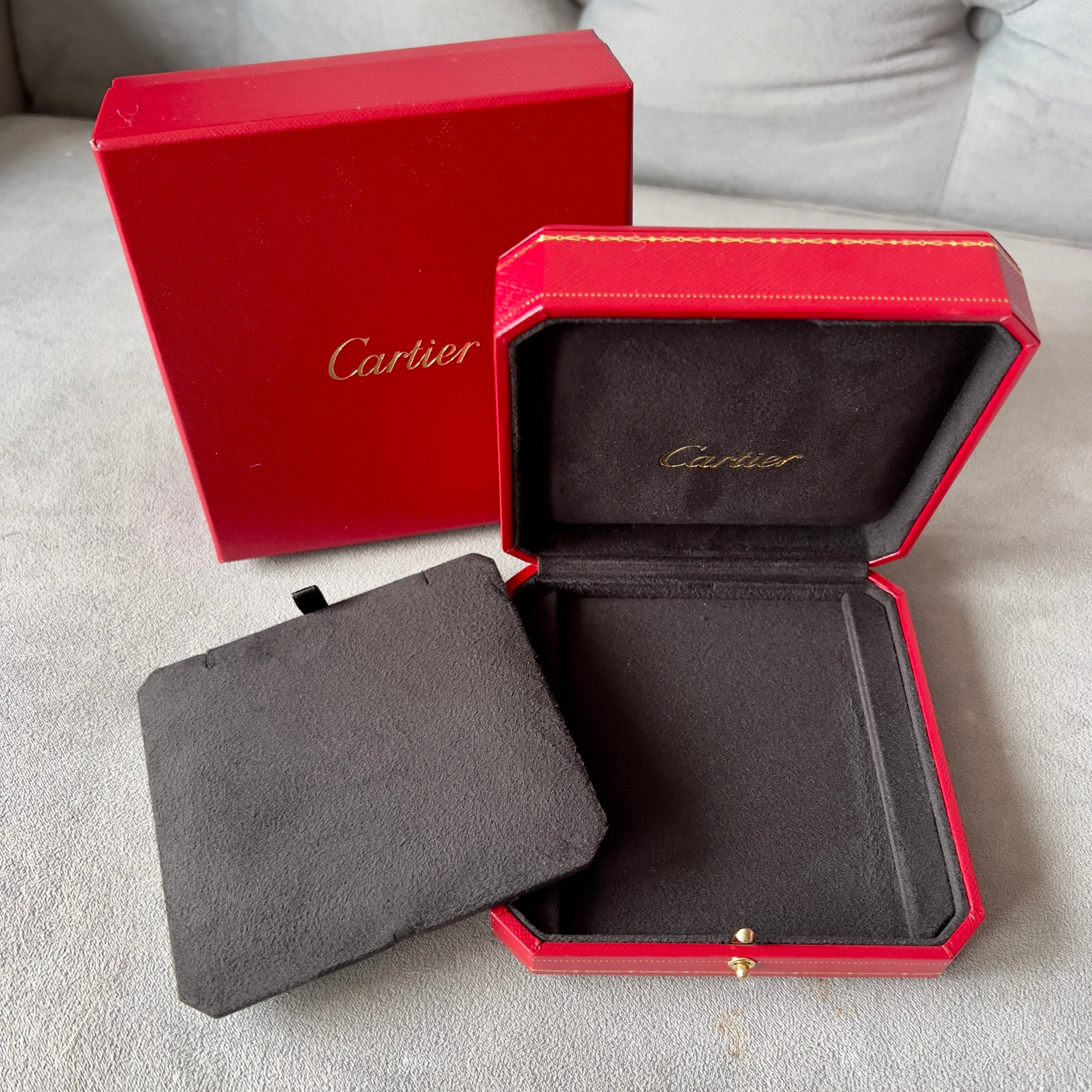 CARTIER Necklace Chain Box Outer Box 5.25x5.25x2 inches NATILUXIA