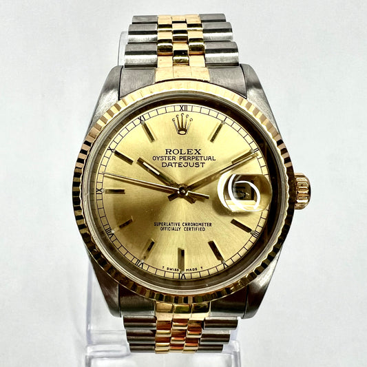 ROLEX DATEJUST Automatic 36mm 2 Tone Watch Jubilee Bracelet