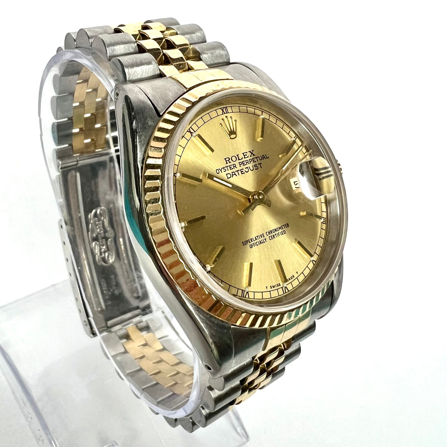 ROLEX DATEJUST Automatic 36mm 2 Tone Watch Jubilee Bracelet