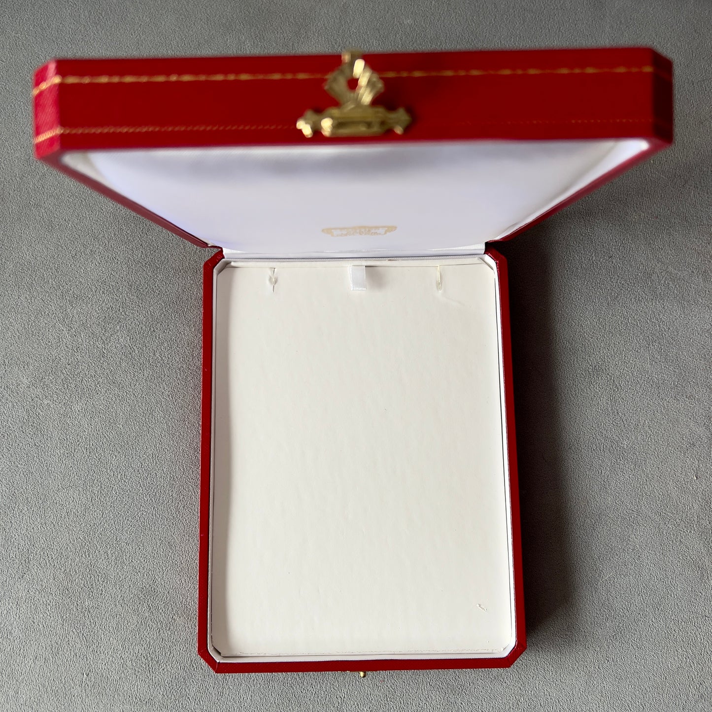 Large CARTIER Necklace Chain Box + Outer Box 8.5 x 7.5 x 1.75 inches