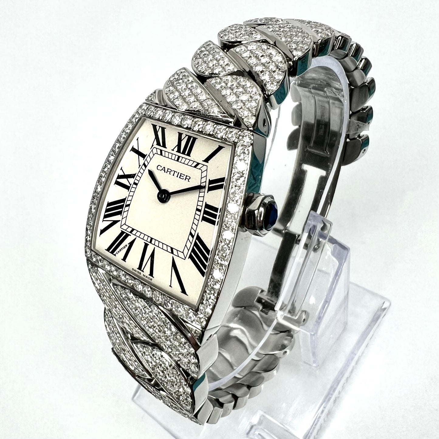 CARTIER LA DONA 2835 Quartz 28mm Steel 6.08TCW Diamond Watch