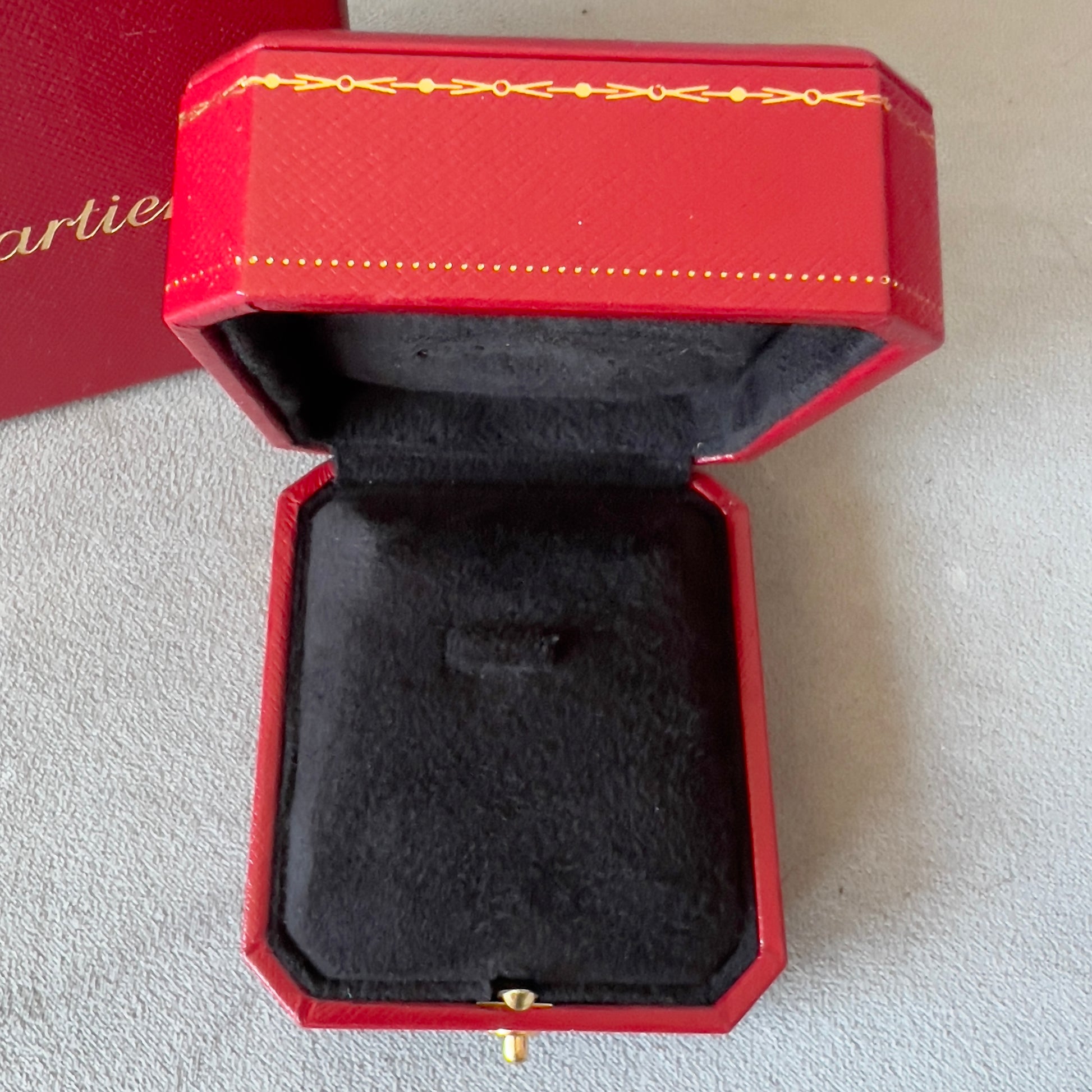 CARTIER Pendant Box + Outer Box 3.60x3.10x2 inches