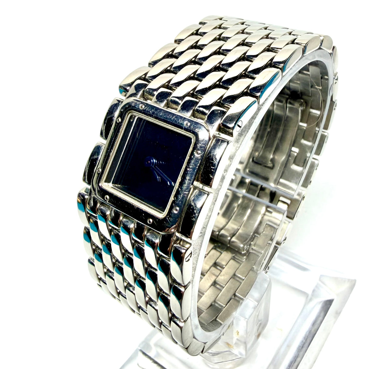 CARTIER Panthere RUBAN Quartz 21.5mm Steel Mirror Dial Watch