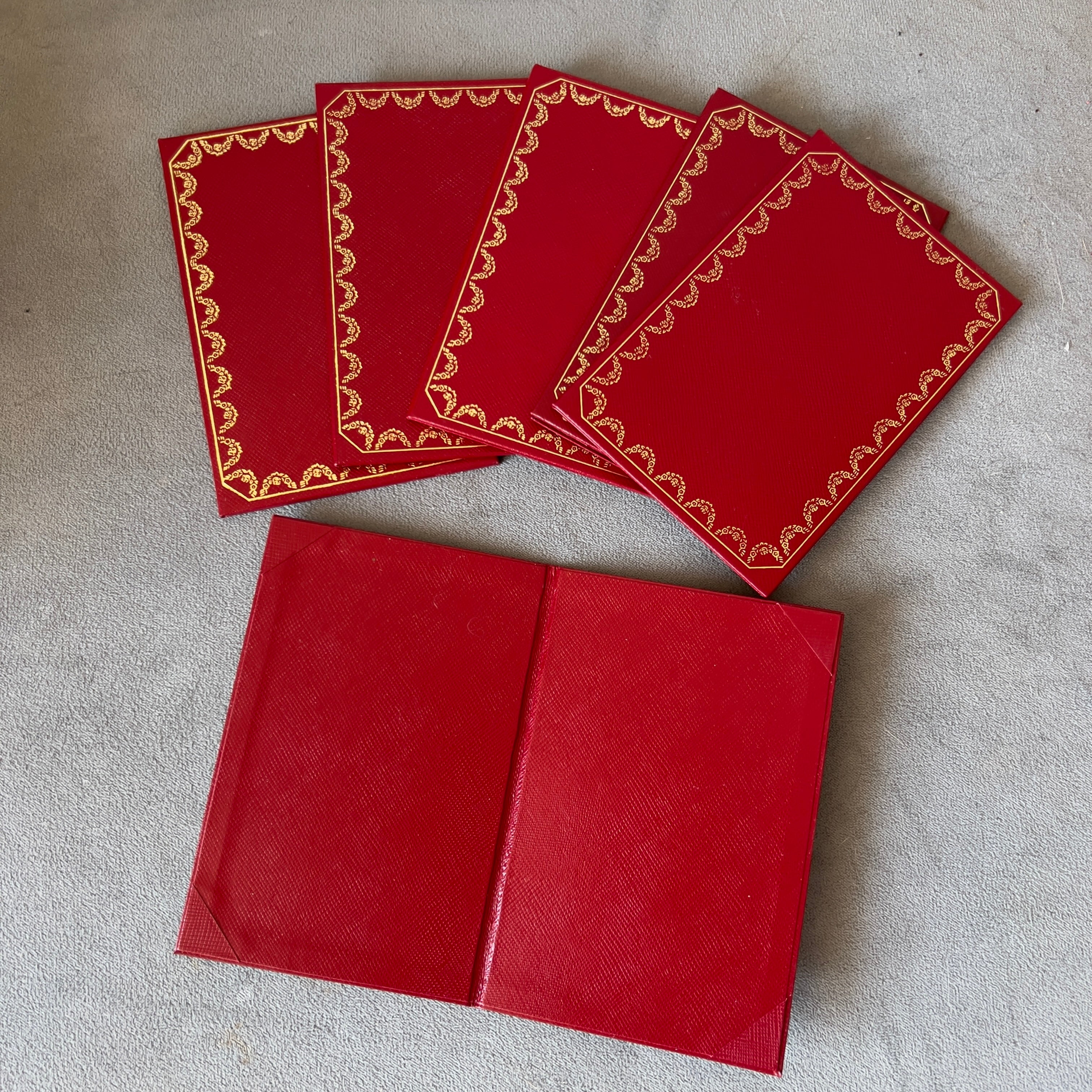 Top CARTIER Certificate Folder 5x3.25