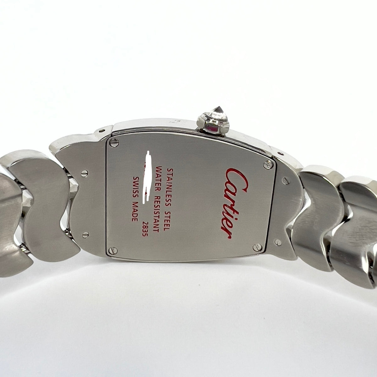 CARTIER LA DONA Quartz 28mm Stainless Steel 10.1TCW Diamond Watch Off White Dial