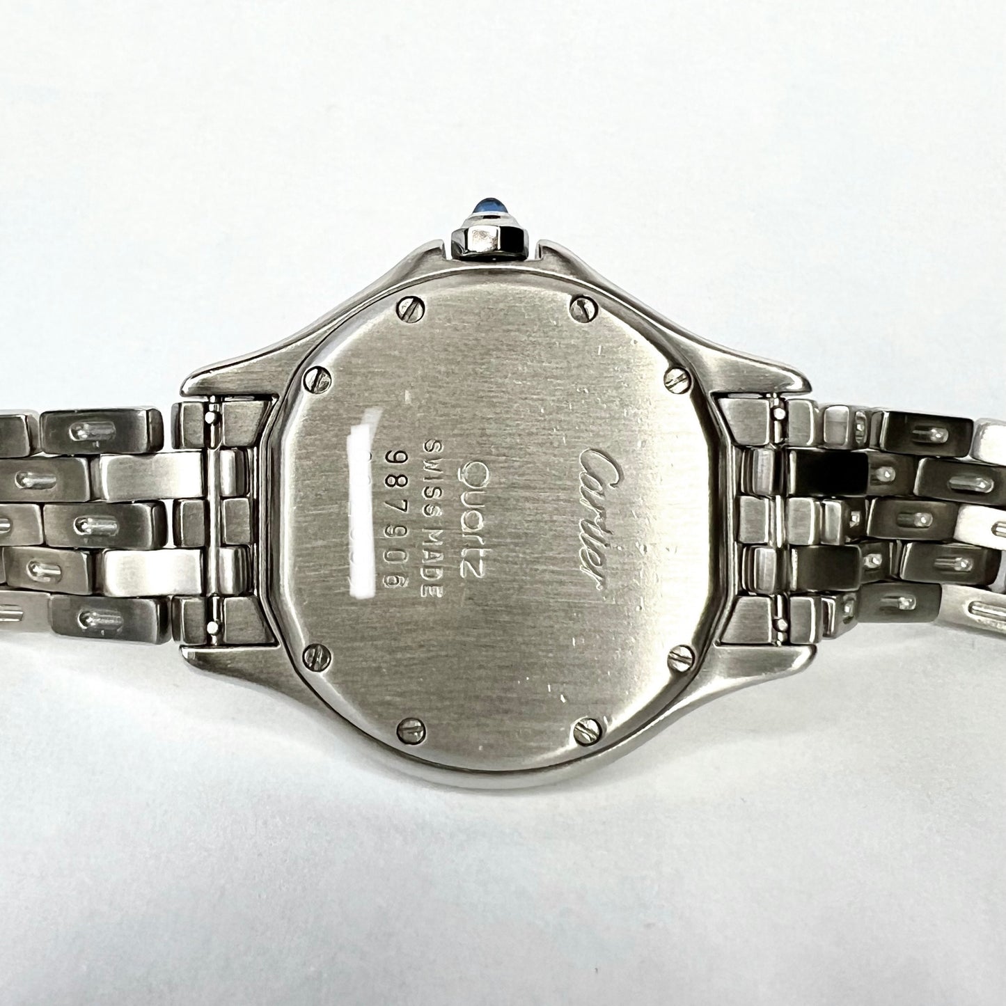 CARTIER PANTHERE COUGAR Quartz 26mm Steel ~0.62TCW Diamond Watch