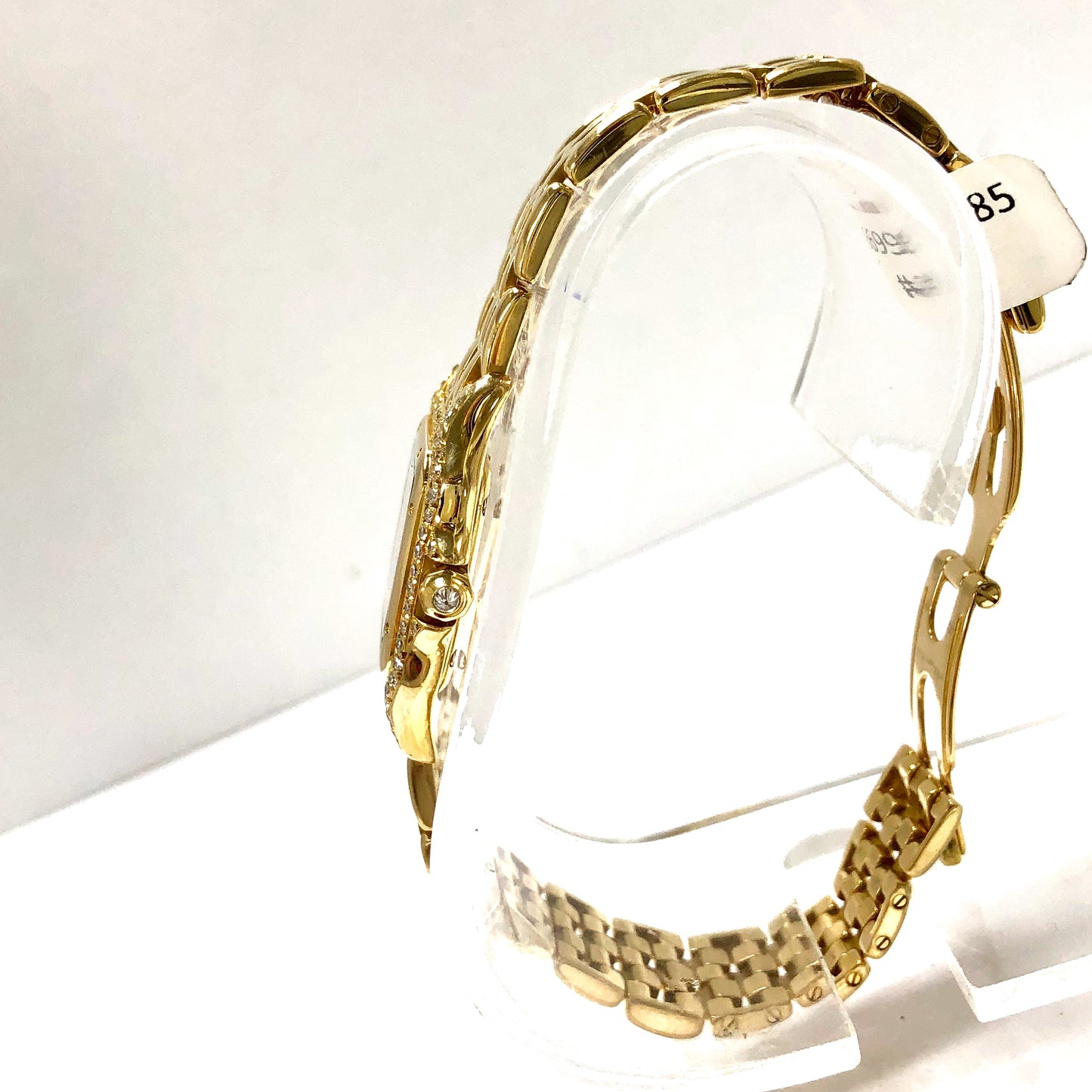 CARTIER PANTHERE Quartz 23mm 18K Yellow Gold ~1TCW Diamond Watch Factory Diamond Dial