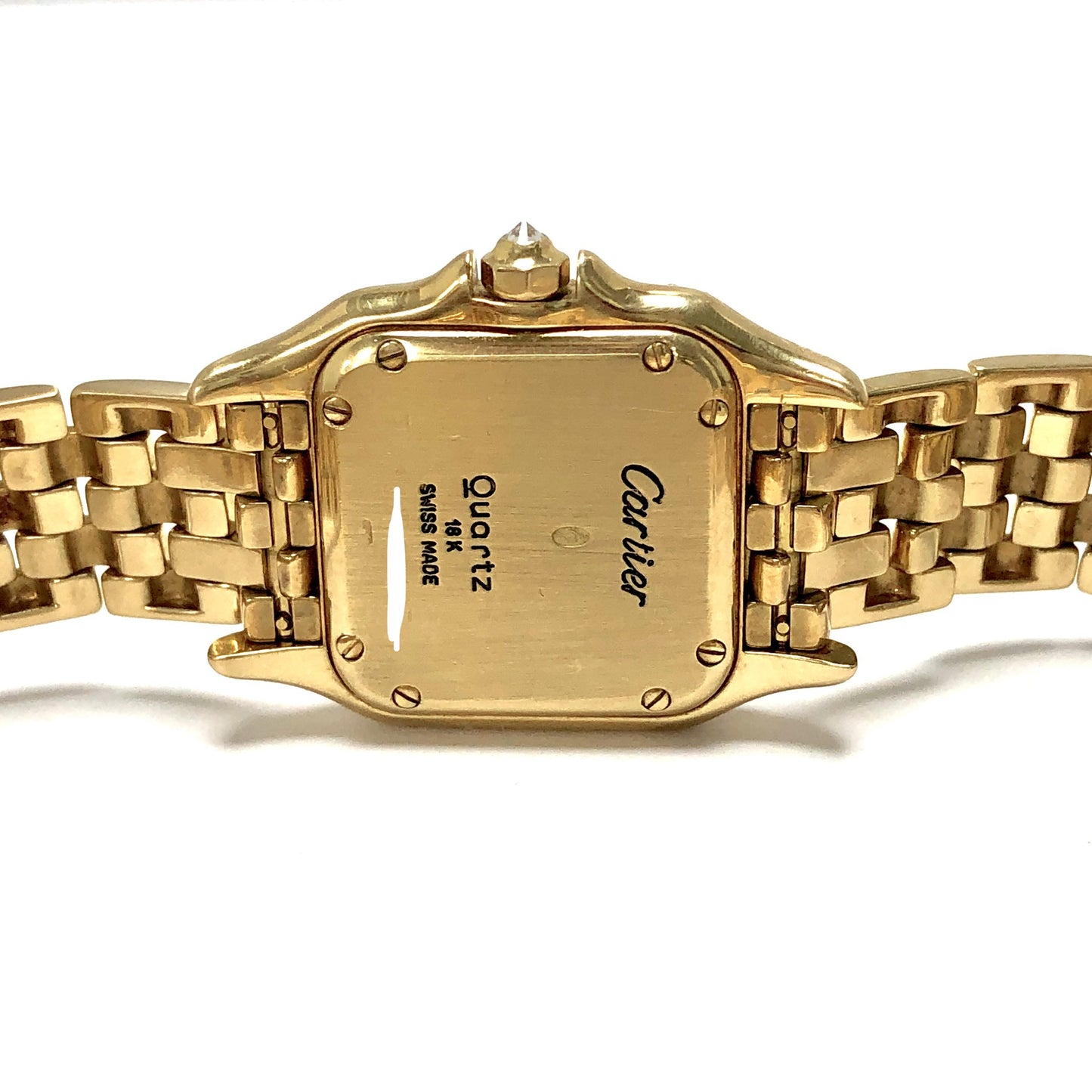 CARTIER PANTHERE Quartz 23mm 18K Yellow Gold ~1TCW Diamond Watch Factory Diamond Dial