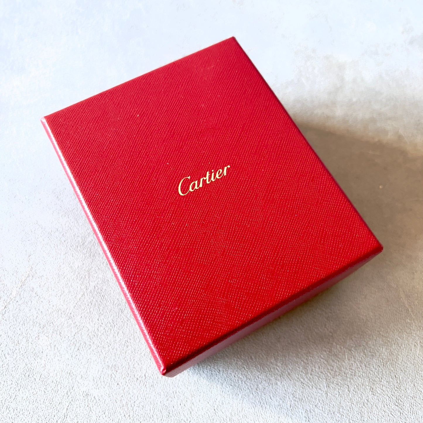 CARTIER Earrings/Cufflinks Box + Outer Box 4.80x3.90x2.30 inches