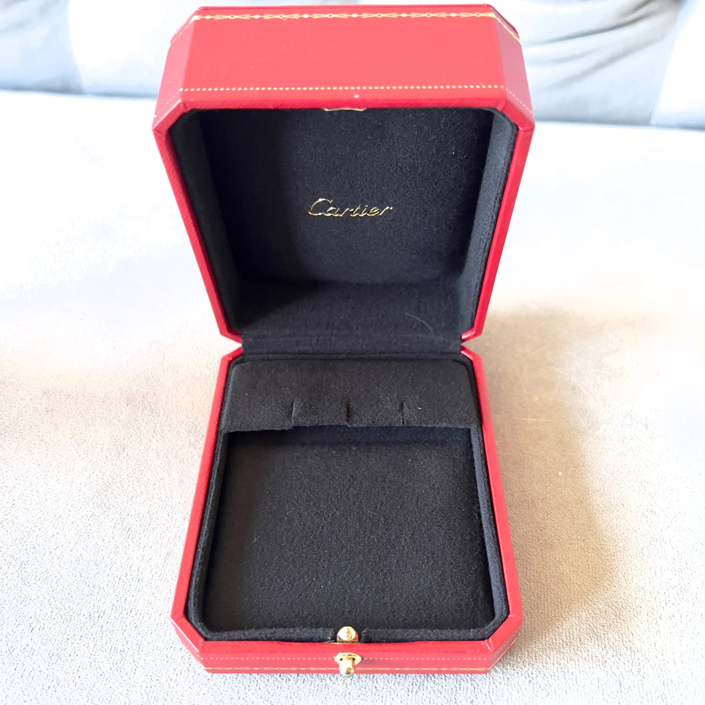 CARTIER Earrings/Cufflinks Box + Outer Box 4.80x3.90x2.30 inches