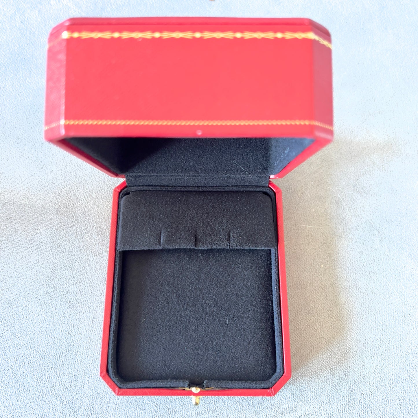 CARTIER Earrings/Cufflinks Box + Outer Box 4.80x3.90x2.30 inches