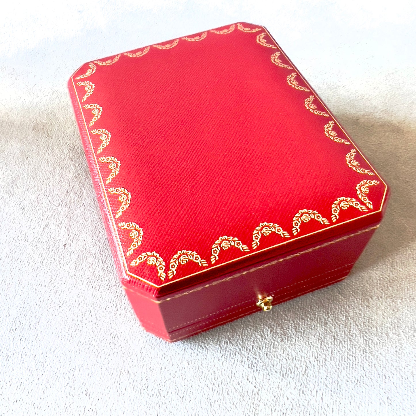 CARTIER Earrings/Cufflinks Box + Outer Box 4.80x3.90x2.30 inches