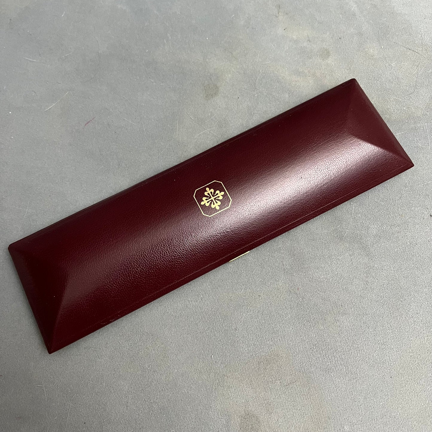 PATEK PHILIPPE Burgundy Box + Outer Box 10.60x3.30x1.25 inches