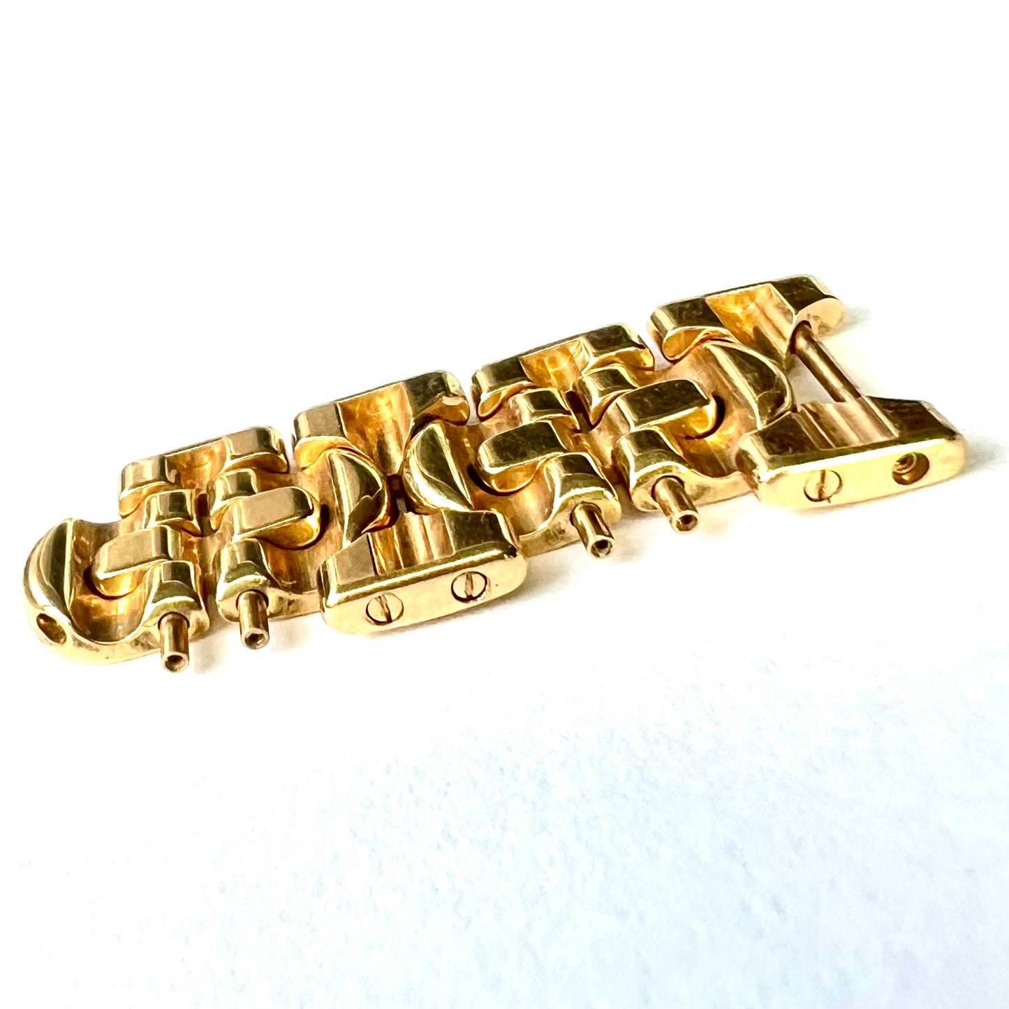 CARTIER ART DECO 11.6mm Set of 4 18K Yellow Gold Links