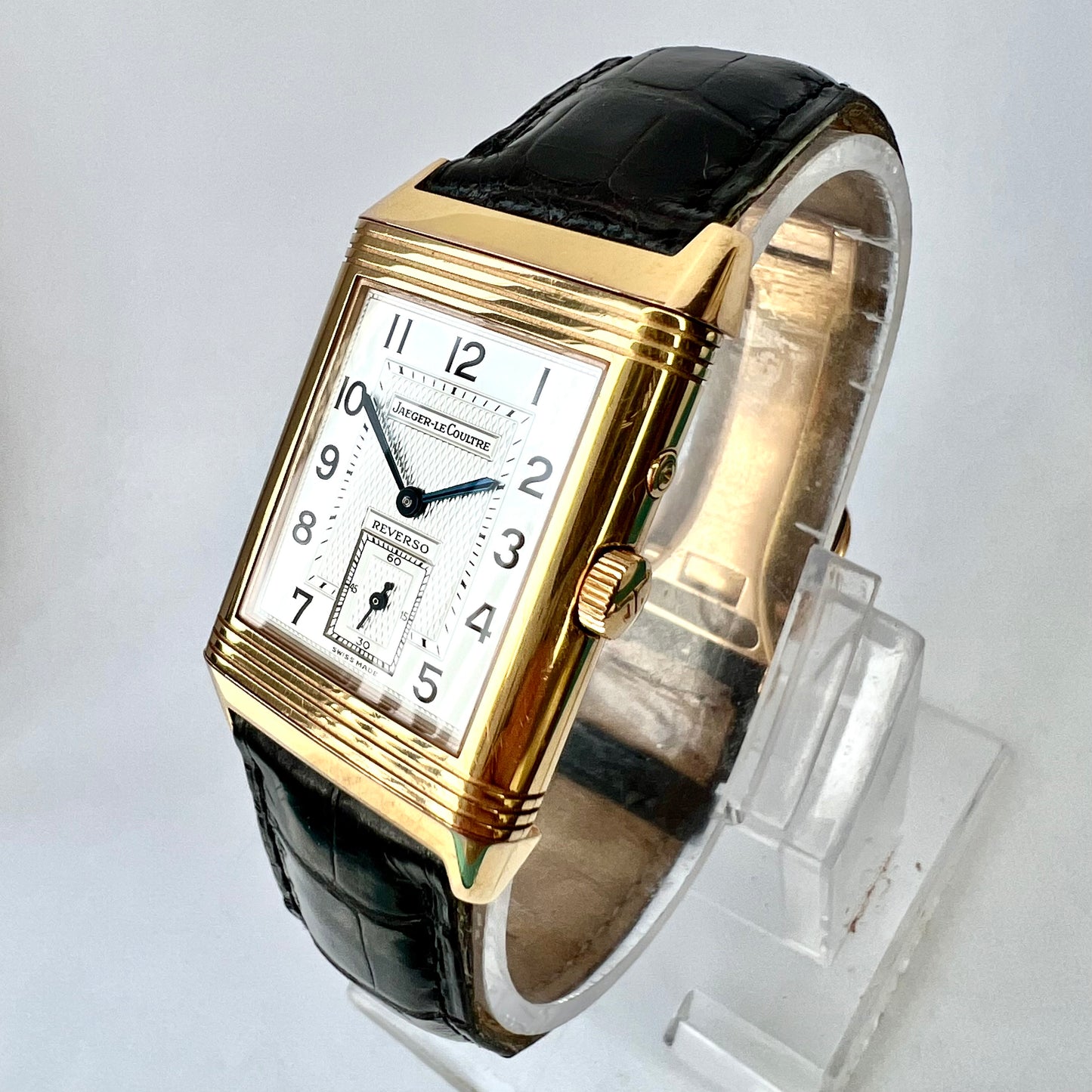 Jaeger LeCoultre REVERSO Night-Day 18K Rose Gold Watch