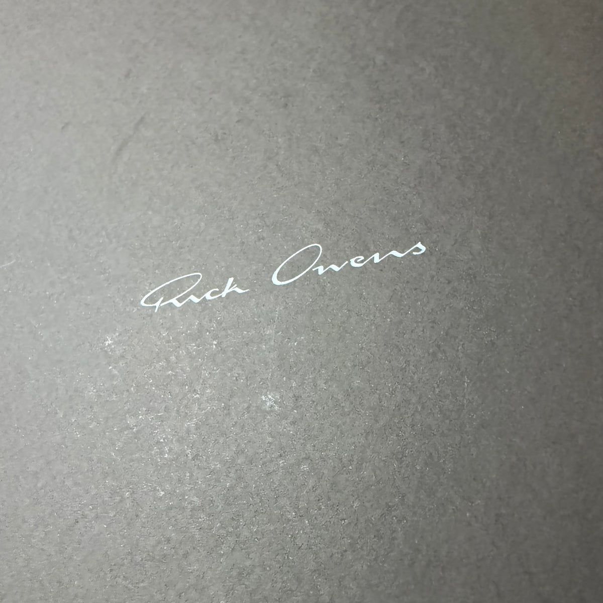 RICK OWENS Taupe Shoe Box 13.90x10.30x5.25” + Original Tissue