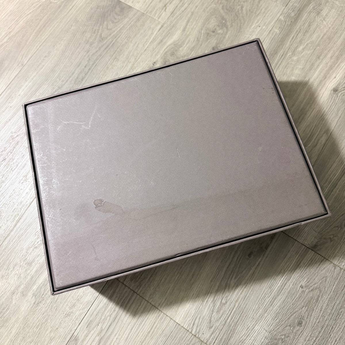 RICK OWENS Taupe Shoe Box 13.90x10.30x5.25” + Original Tissue